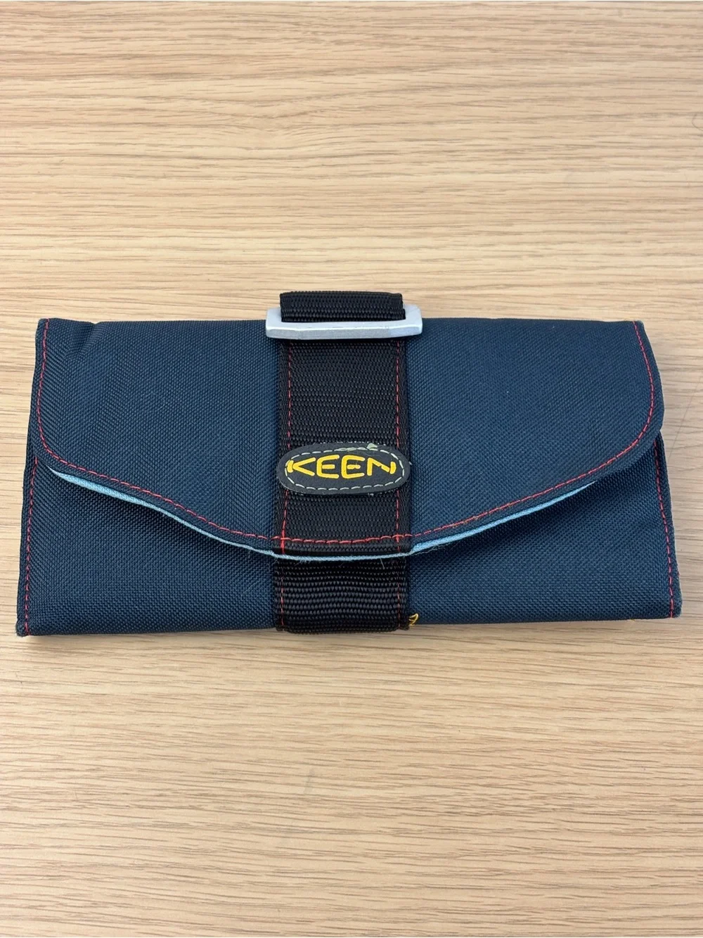 Vintage KEEN Hybrid Transport Division Navy/Black Trifold Wallet